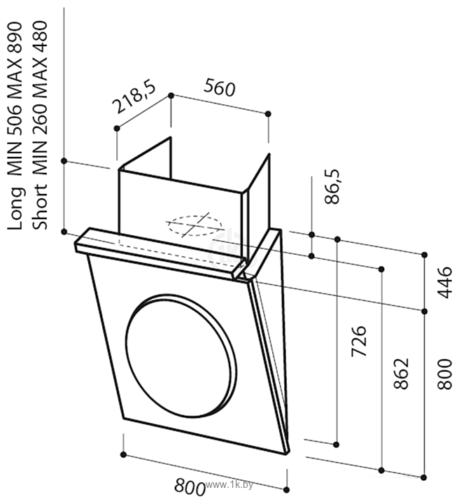 Фотографии Elica OM Touch Screen WH/F/80