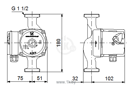 Фотографии GRUNDFOS UPS 25-60 180 (96281477)