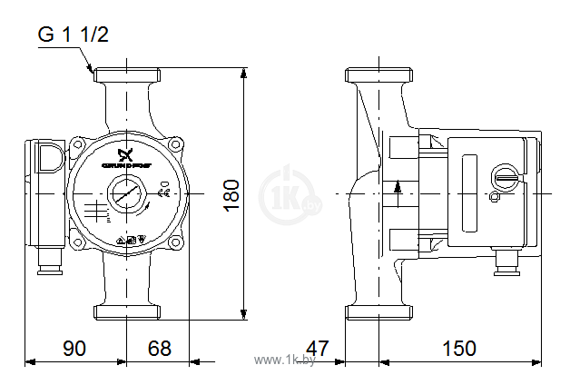 Фотографии GRUNDFOS UPS 25-100 180 (95906480)