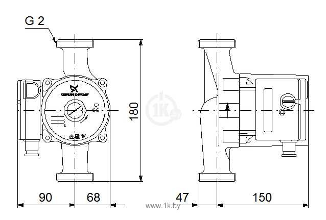 Фотографии GRUNDFOS UPS 32-100 180 (95906500)