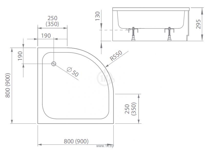 Фотографии Radaway Samos A 90x90 (4S99300-03)