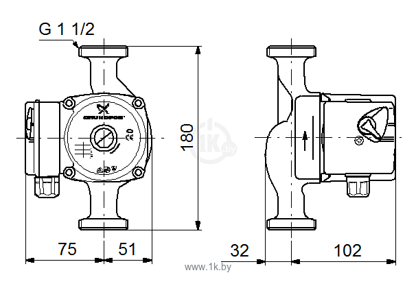 Фотографии GRUNDFOS UPS 25-60 N 180 (96913085)