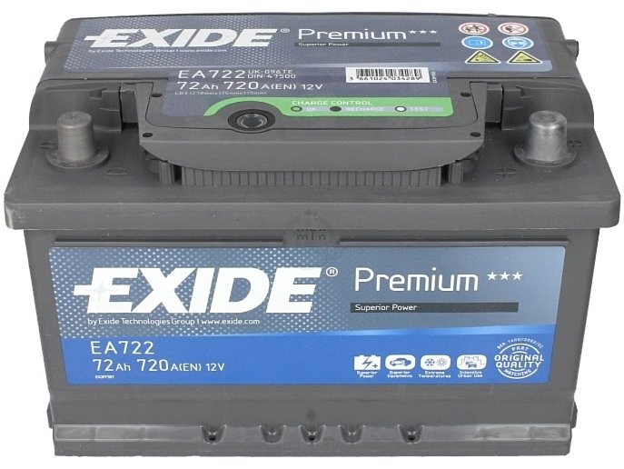 Фотографии Exide Premium 72 R (72Ah) EA722