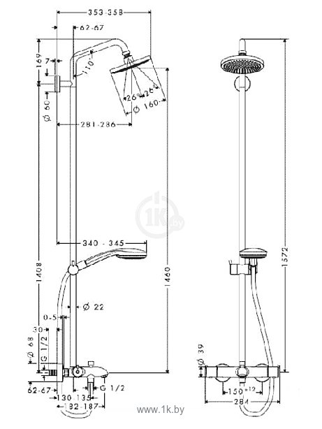 Фотографии Hansgrohe Croma 100 27143000