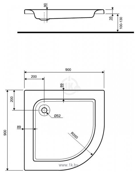 Фотографии Kolo Standard Plus 90x90 XBN1590000