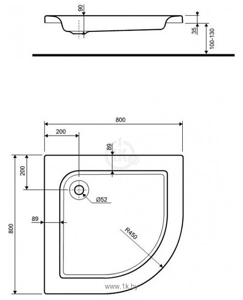 Фотографии Kolo Standard Plus 80x80 XBN1580000