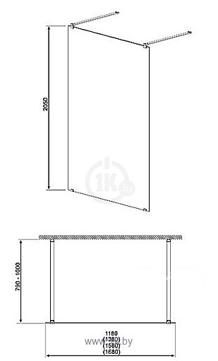 Фотографии Radaway Walk-in-Modo I 120 (388124-01-01)