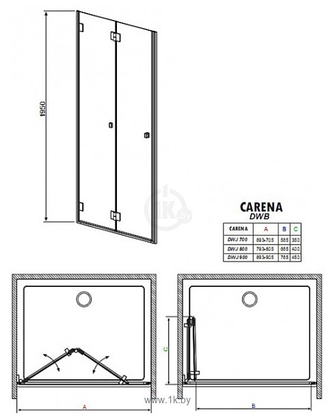 Фотографии Radaway Carena DWB 80 (34512-01)