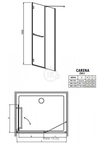 Фотографии Radaway Carena DWJ 100 (34322-01)