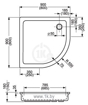 Фотографии Roltechnik Hawaii 80x80 (8000007)