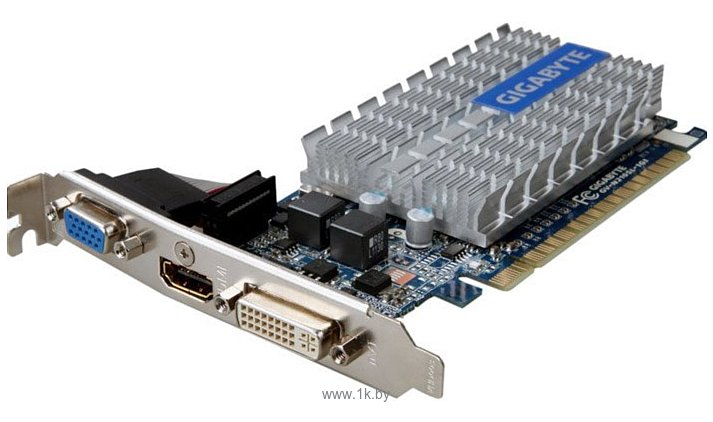 Фотографии GIGABYTE GeForce 210 520Mhz PCI-E 2.0 1024Mb 1200Mhz 64 bit DVI HDMI HDCP