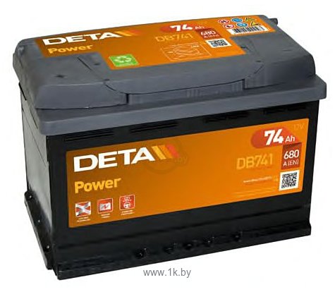 Фотографии DETA Power R (74Ah)