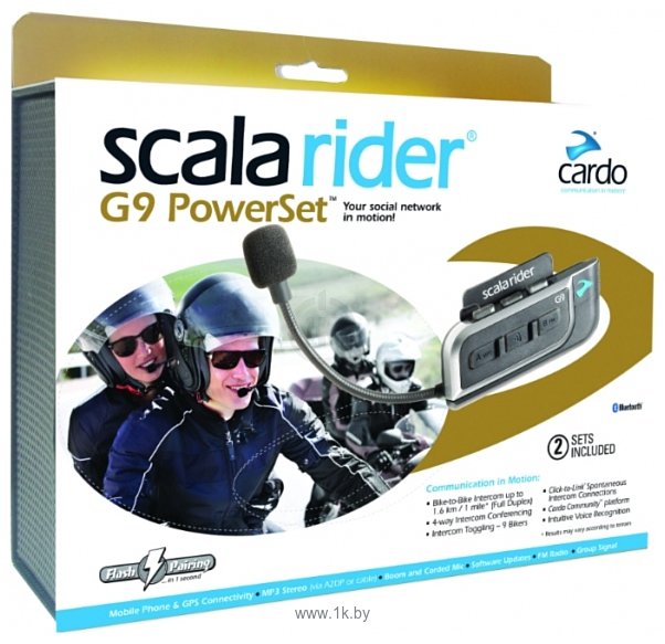 Фотографии Cardo Scala Rider G9 PowerSet