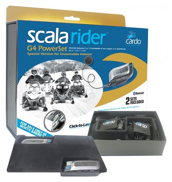 Фотографии Cardo Scala Rider G4 PowerSet Snowmobile