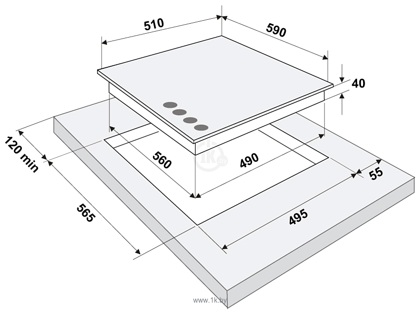 Фотографии Fornelli PGA 60 Quadro WH