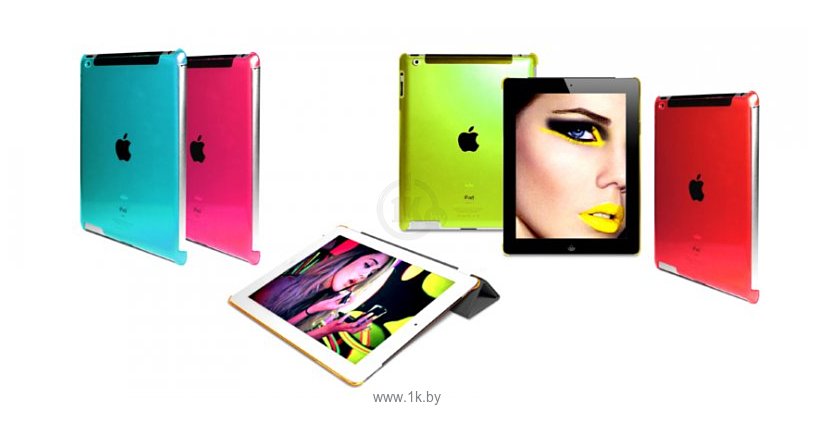 Фотографии Puro Crystal Fluo for iPad 2/3 Red (IPAD2S3CRYFLUO5)