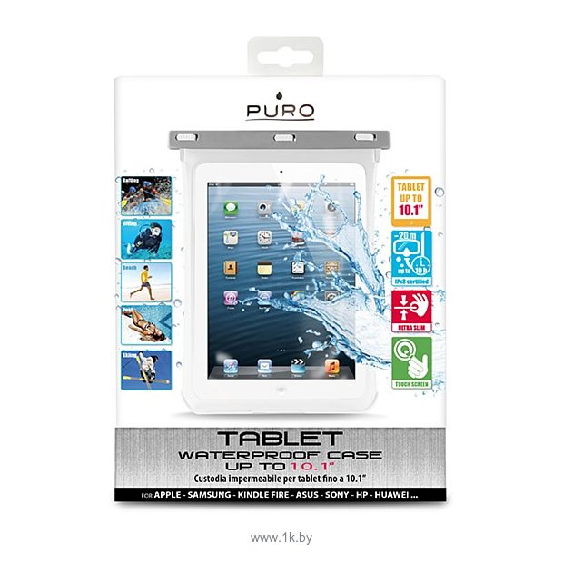 Фотографии Puro Waterproof for 8'' tablet White (WP3SLIMWHI)
