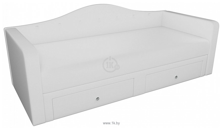 Фотографии Лига диванов Дориан 100229 (белый/подушки черные)