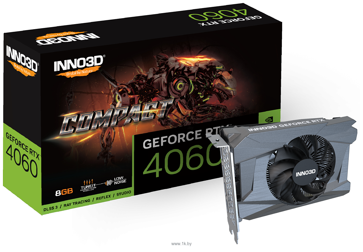 Фотографии Inno3D GeForce RTX 4060 Compact (N40601-08D6-173050N)