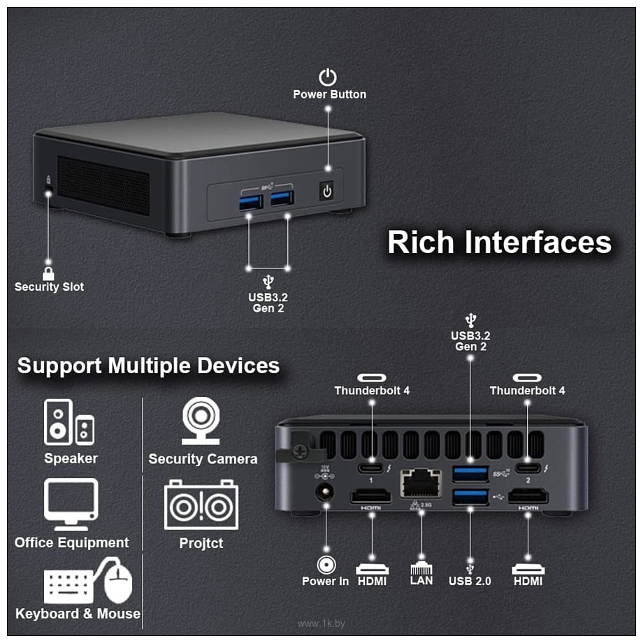 Фотографии Intel NUC 11 Pro Kit BNUC11TNKI70000