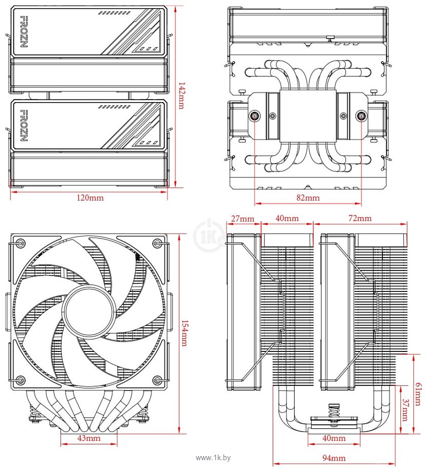 Фотографии ID-COOLING Frozn A620 ARGB