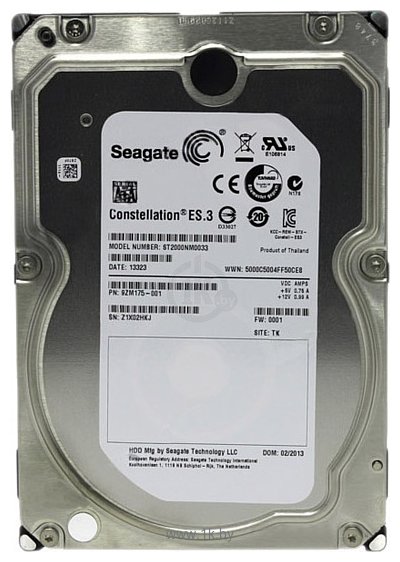 Фотографии Seagate Constellation ES.3 2TB (ST2000NM0033)