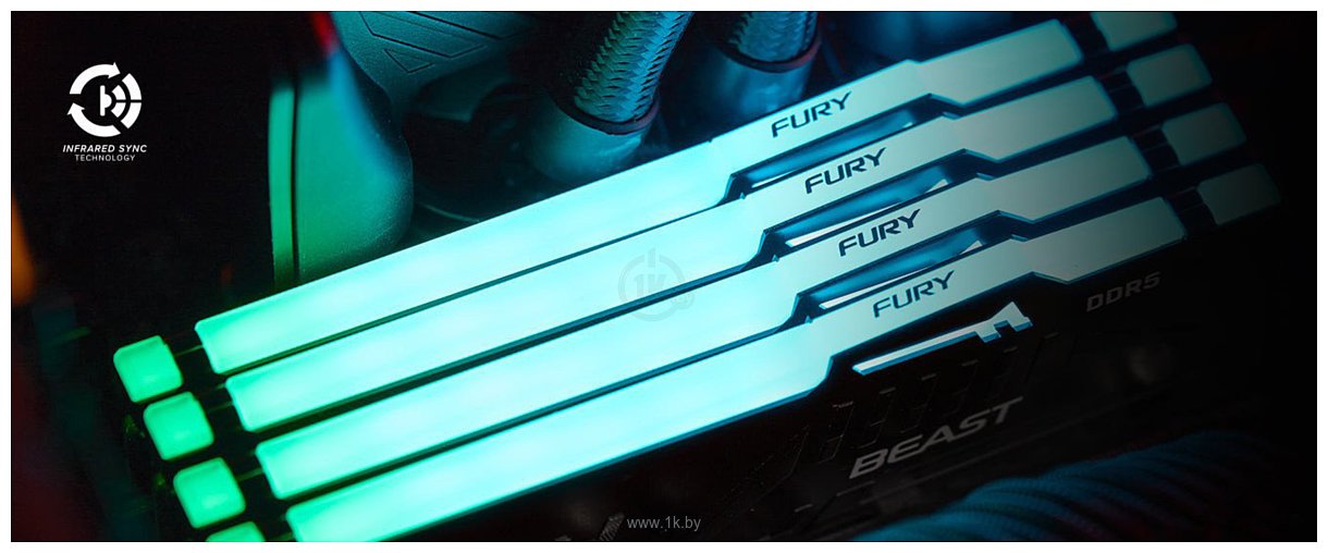 Фотографии Kingston FURY Beast RGB KF560C40BBAK4-64