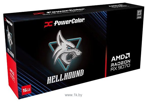 Фотографии PowerColor Hellhound Radeon RX 9070 16GB GDDR6 (RX9070 16G-L/OC)