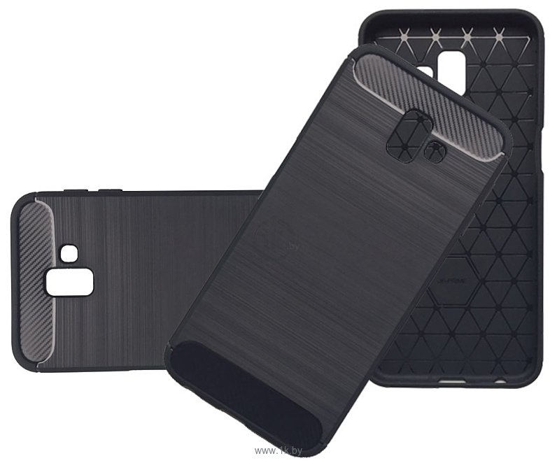 Фотографии Case Brushed Line для Samsung Galaxy J6+ (черный)
