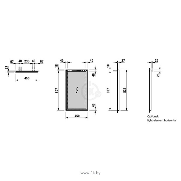 Фотографии Laufen  Frame 25 4474009001441