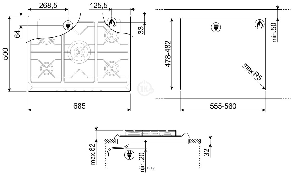 Фотографии Smeg SR275XGH2