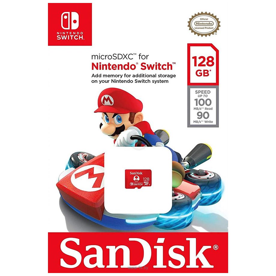 Фотографии SanDisk For Nintendo Switch microSDXC SDSQXAO-128G-GNCZN 128GB