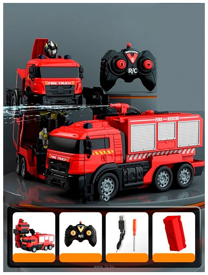 Фотографии Sharktoys Пожарная машина-робот 13000016