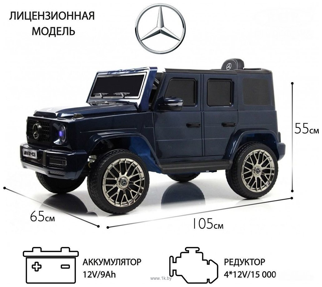 Фотографии RiverToys Mercedes-AMG G63 4WD G333GG (синий глянец)