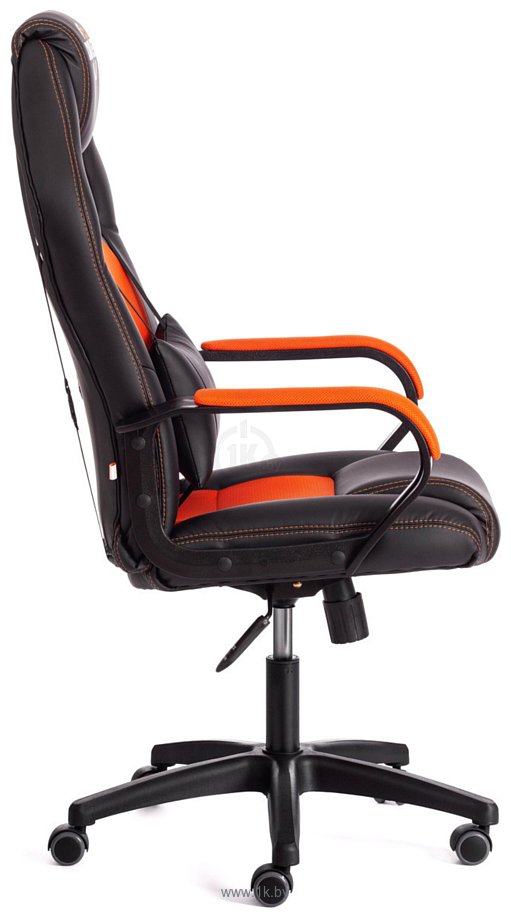 Фотографии TetChair Driver (иск.кожа/ткань, черный/оранжевый)