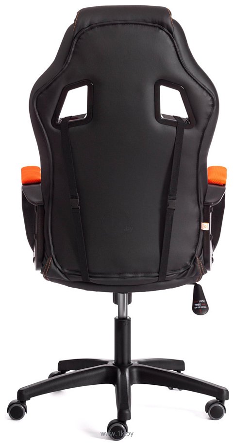 Фотографии TetChair Driver (иск.кожа/ткань, черный/оранжевый)