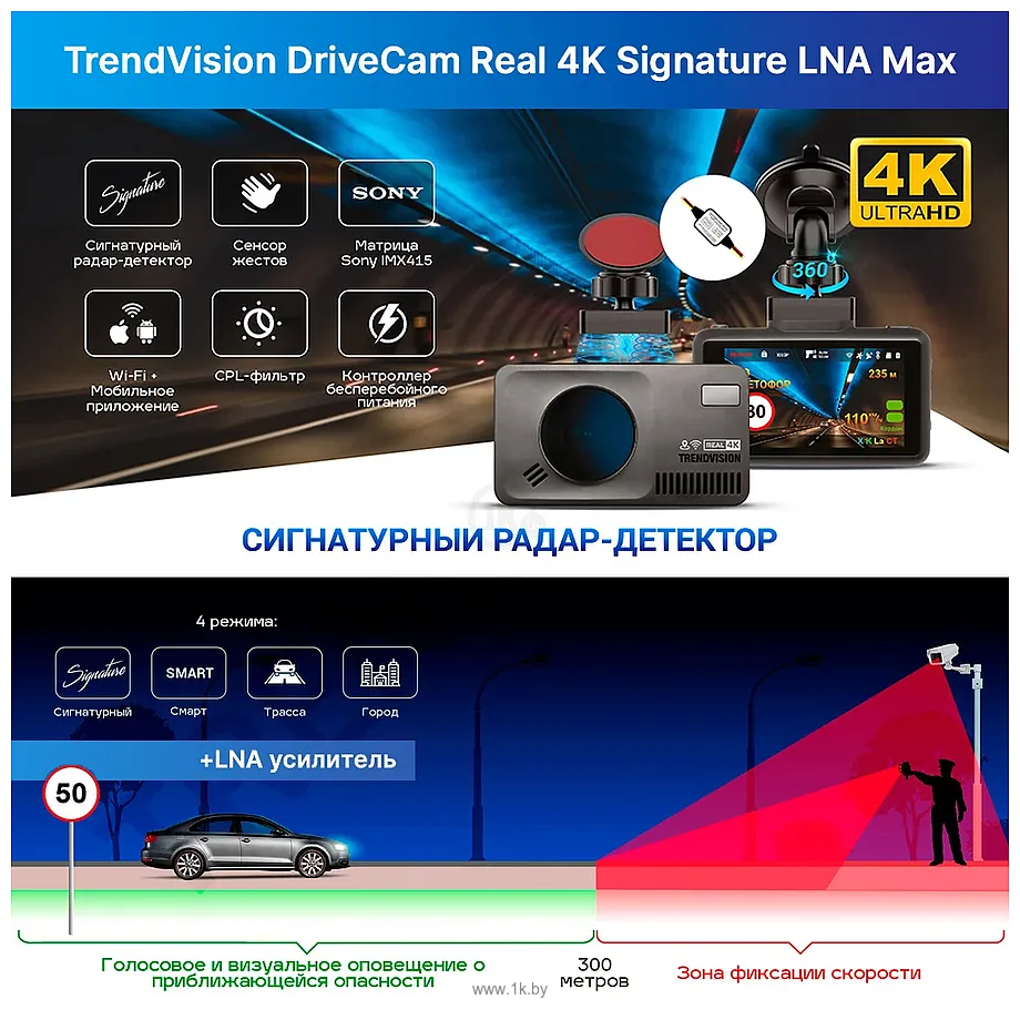 Фотографии TrendVision DriveCam Real 4K Signature LNA Max