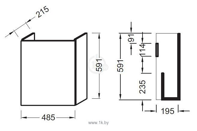 Фотографии Jacob Delafon Тумба под умывальник Odeon Up (EB863-N14)