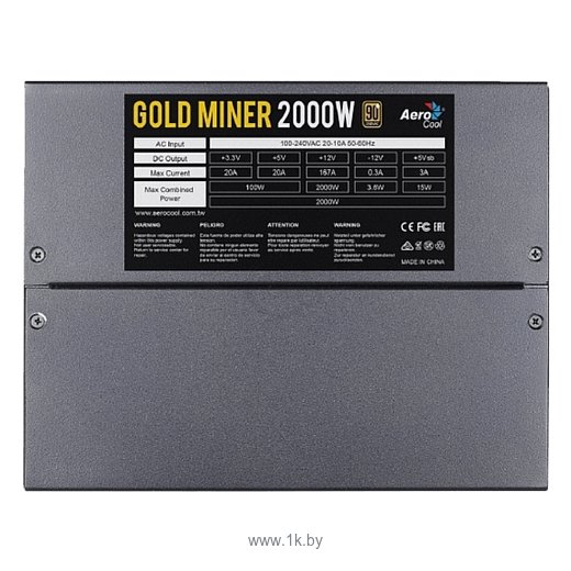 Фотографии AeroCool Gold Miner 2000W