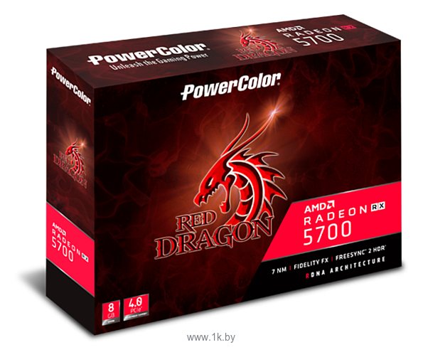Фотографии PowerColor Red Dragon Radeon RX 5700 1565MHz PCI-E 4.0 8192MB 14000MHz 256 bit 3xDisplayPort HDMI HDCP