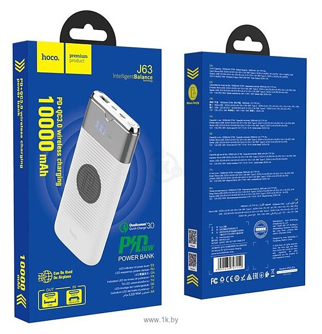 Фотографии Hoco J63 Velocity PD+QC3.0 10000 mAh