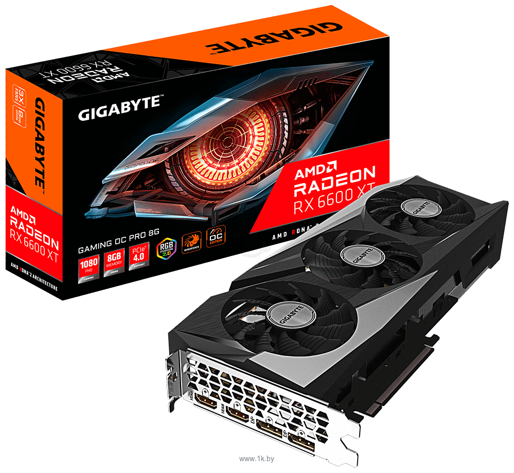 Фотографии Gigabyte Radeon RX 6600 XT Gaming OC Pro 8G