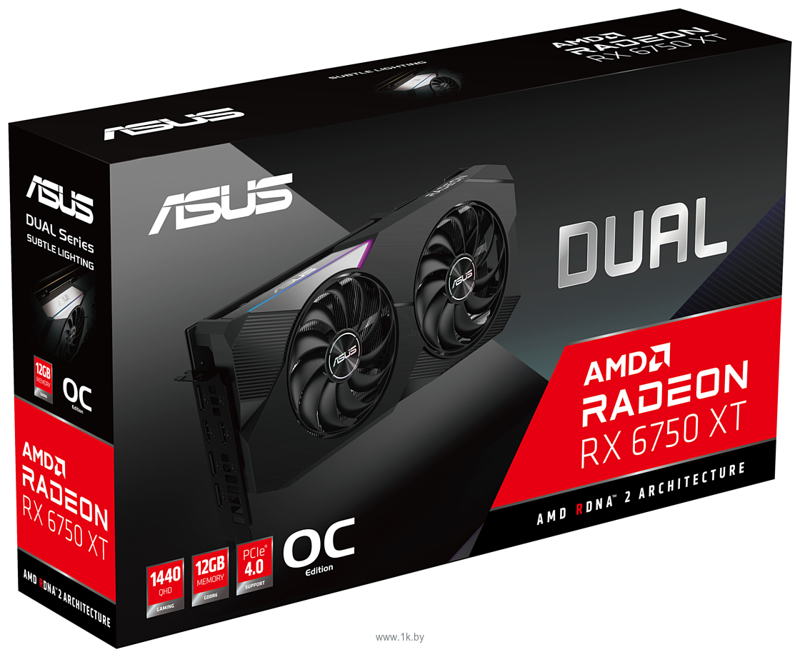 Фотографии ASUS Radeon RX 6750 XT OC Edition 12GB (DUAL-RX6750XT-O12G)