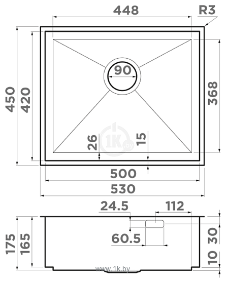 Фотографии Omoikiri Kasen 53-26 INT 