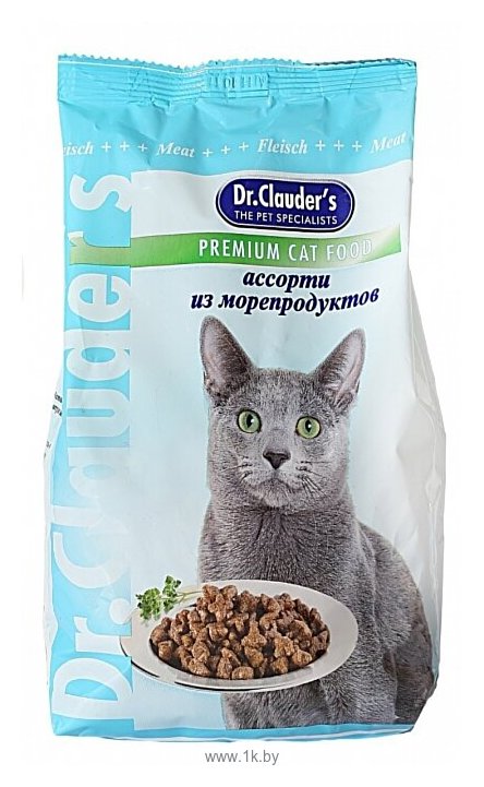Фотографии Dr. Clauder's Premium Cat Food ассорти из морепродуктов (0.4 кг)