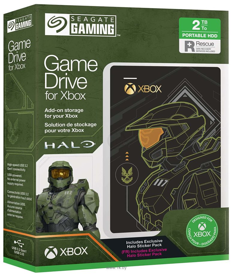 Фотографии Seagate Game Drive for Xbox 2TB Halo - Master Chief Special Edition