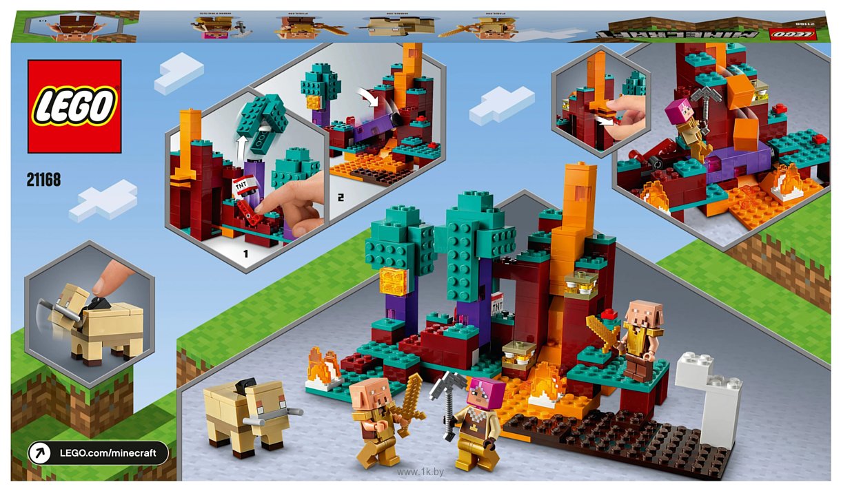 Фотографии LEGO Minecraft 21168 Искажённый лес