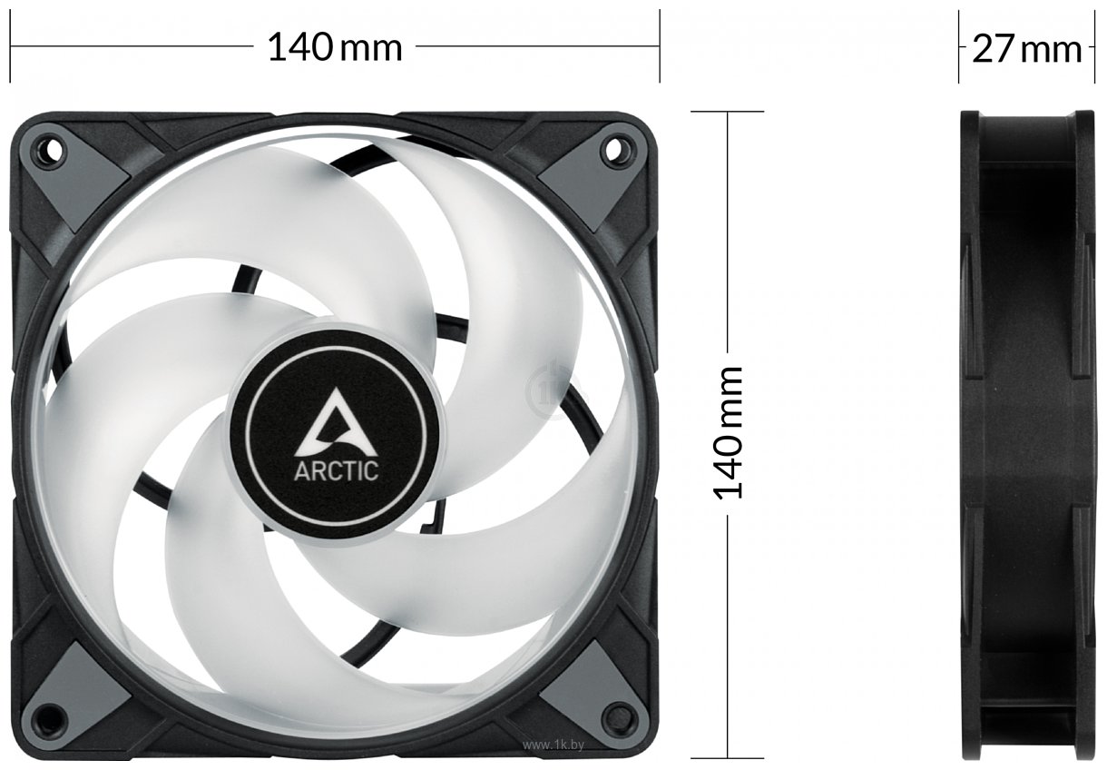 Фотографии Arctic P14 PWM PST A-RGB ACFAN00257A (3 шт)