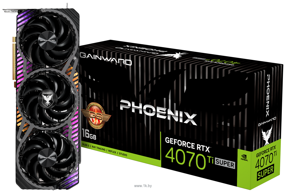 Фотографии Gainward GeForce RTX 4070 Ti Super Phoenix GS (NED47TSH19T2-1043X)