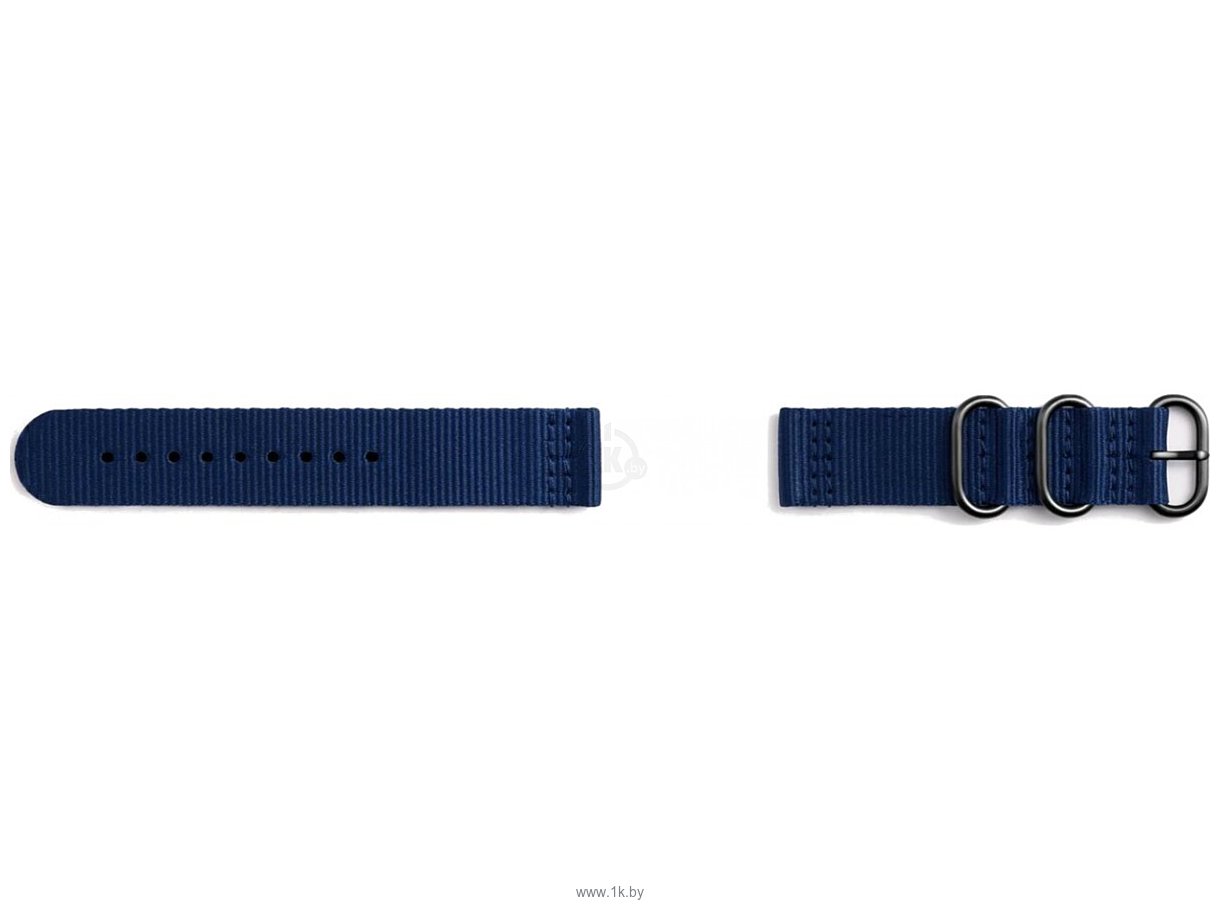 Фотографии Samsung Premium Nato для Galaxy Watch 42mm & Gear Sport (темно-синий)